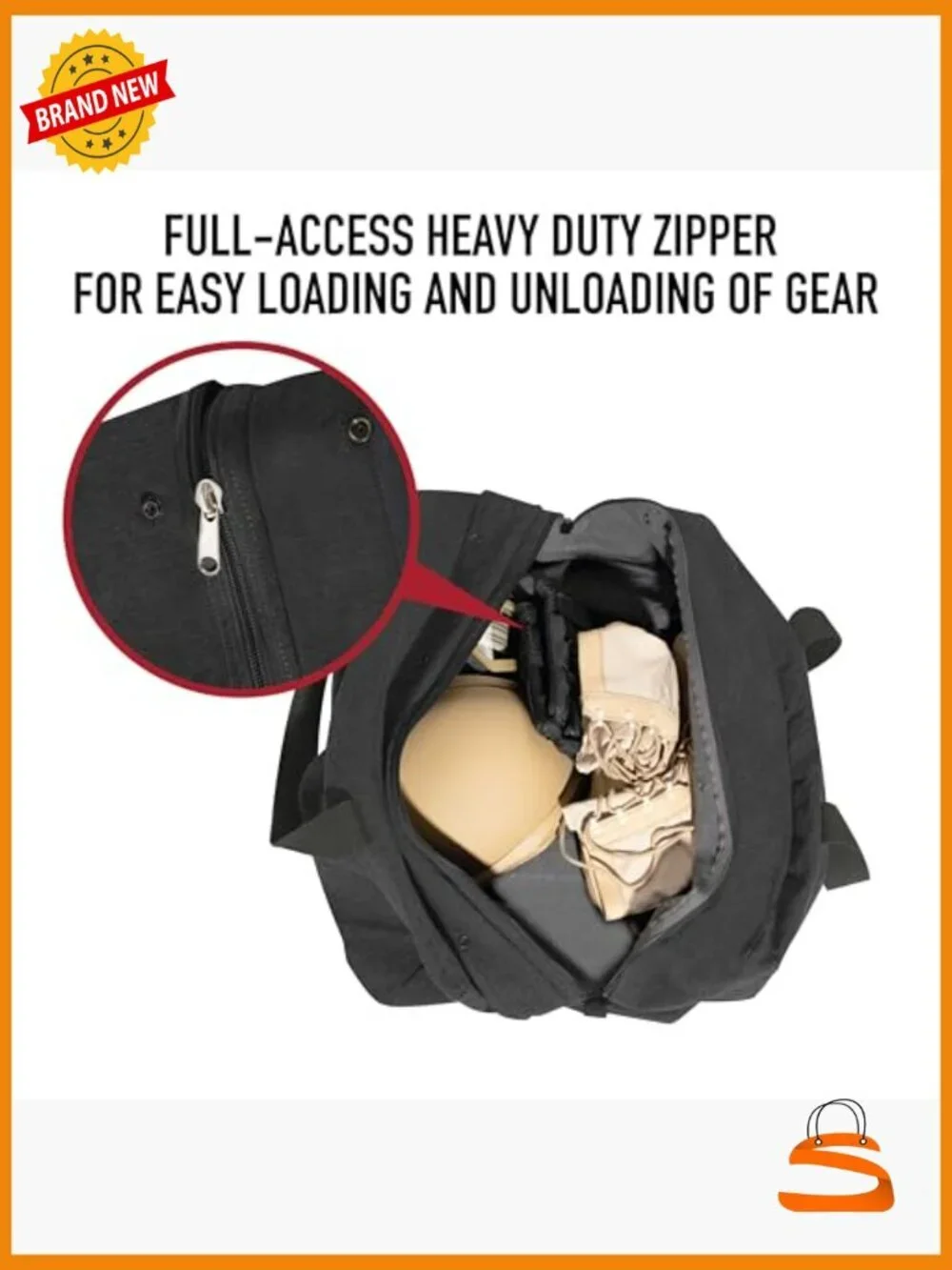 Extra Large Canvas Parachute Cargo Bag - 75L Travel Duffle